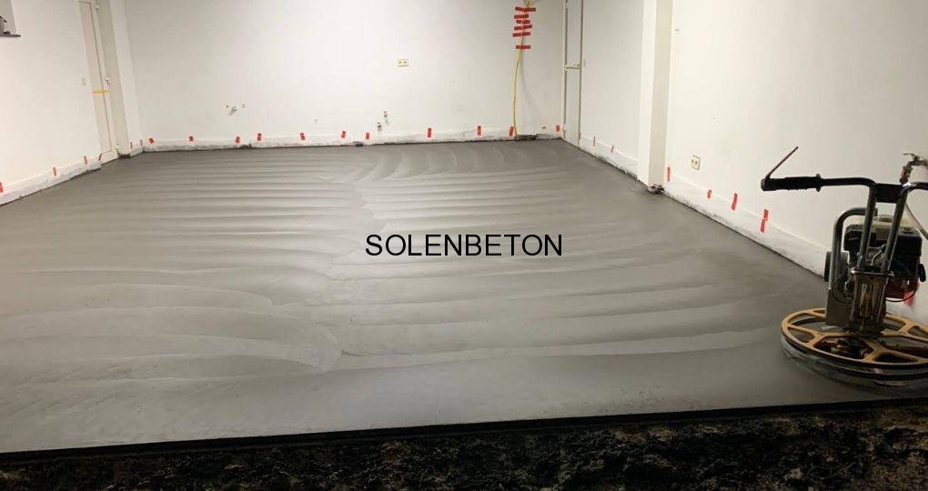 pose Béton lissé en garage