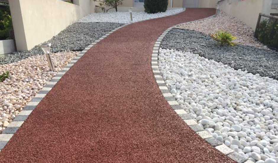 sol béton drainant extérieur