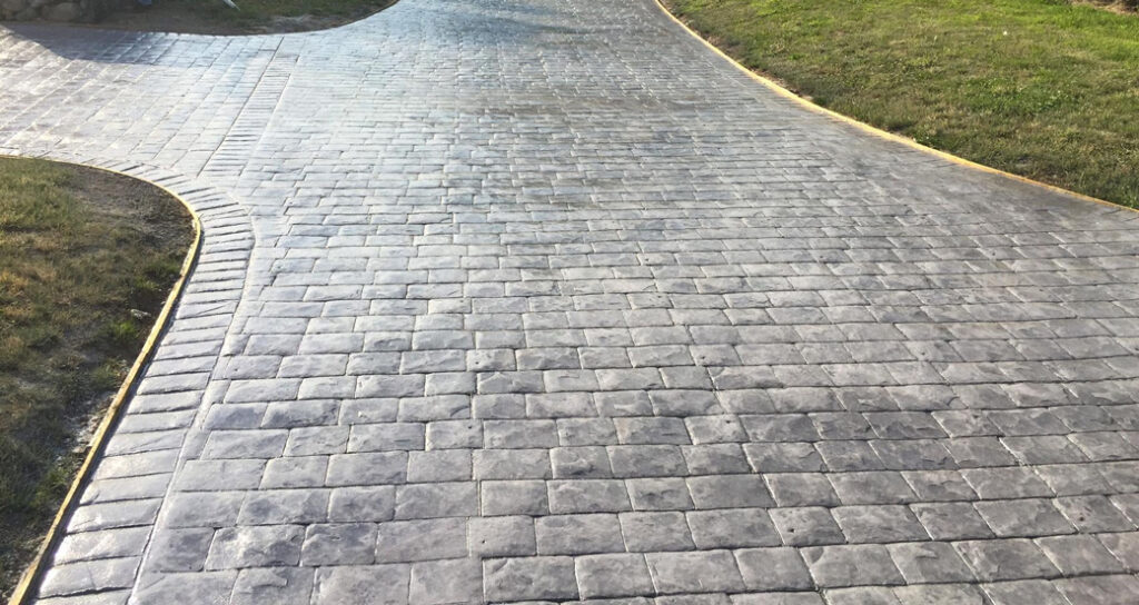 Sol en béton imprime extérieur